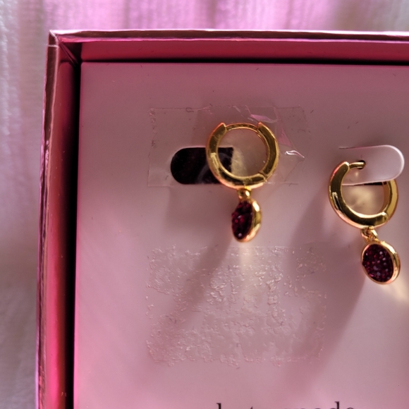 Disc huggie hoop earrings KATE SPADE NEW YORK - NEW! - Picture 2 of 7